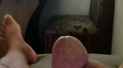 Relaxing on the couch, jerking off on a day off.