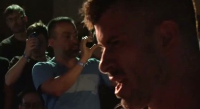 Gay muscle men sex in public