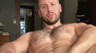 Alpha Daddy Huge Cock Solo cumshot And Feet Playing