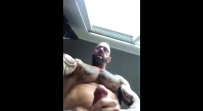 Vic Rocco Jacking Off In Front Of A Window