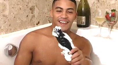 Tiger Tyson In A Hot Tub