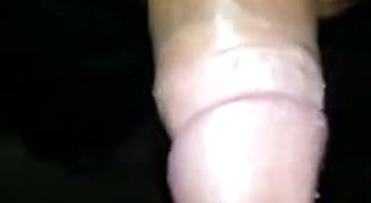 Big dick with smegma pissing