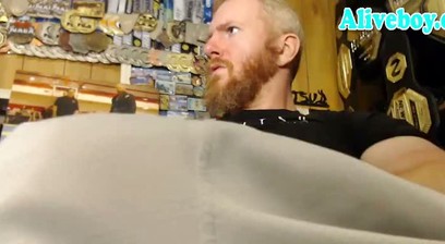 redhead american daddy strokes his huge cock on webcam