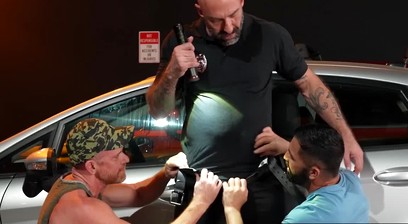 Daddy Dominic Pacifico and Drew Sebastian are intensely fisting