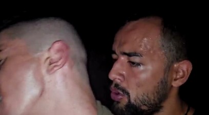 He ate the skinny guy's ass without a condom in Glory Hole.