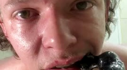 Slim Submissive Twink Gags And Drinks Piss