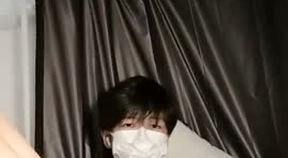 Chinese stud jerk off in the dorm.