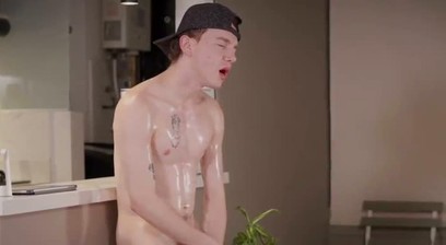Horny Twink Nico Home Alone. Fingers Ass & Gets Fucked by Machine. Huge Cumshot