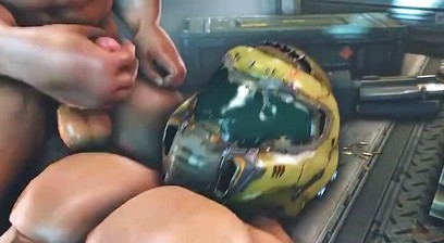 Master Chief, Doom Slayer, and Clayton Carmine Orgy