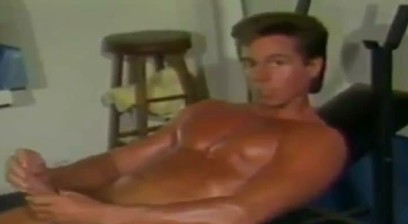 Peter North Lifting Weights And Then Jacking Off