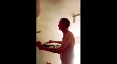 kitchen painting naked