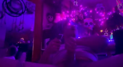 Asian guy jerking off