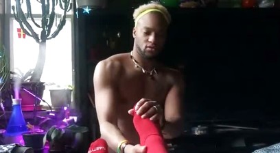 Bear Gets Feet Worshiped and Cum on