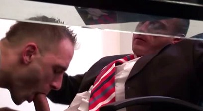 Gernan Office Men in Suits Like It Hard and Bare