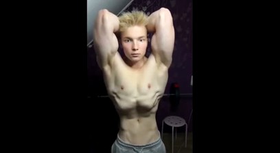 Short Blonde Muscle Boy