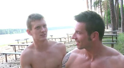 Hot Studs Fuck Outdoors