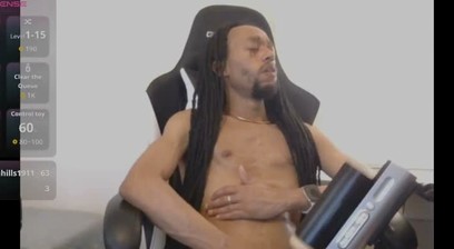 @FireNBlizzaga Jerks Off And Cums With Automated Flesh Toy