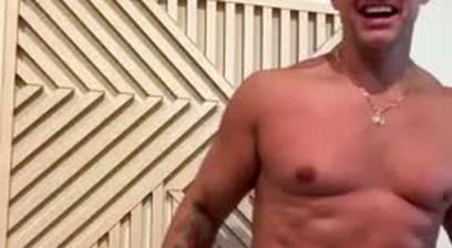 Dean Coxx In Light Blue Boxer Briefs Sending A Message To Fans