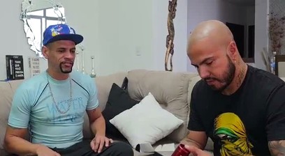 Rogrio came to bring the massager and ended up massaging my ass with his big dick.