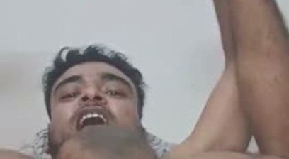 Indian boy fisting his twink flatmate's wide deep ass before fuck