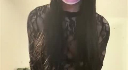 Horny Crossdresser with BBC Dildo