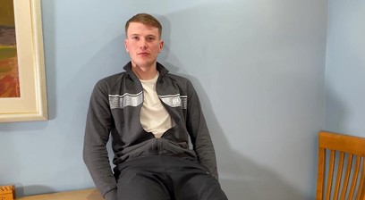 Young Straight Footballer Wanks his Big Uncut Cock & his Rock Hard Cock Gushes with Cum!