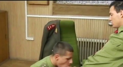 Young Hung Jock Gets Gangbanged Anal by a Pack of Muscle Soldiers and Takes Every Cumshot