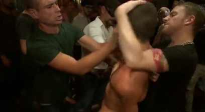 Gangbang and Cum for a Stuck up Go-go Boy
