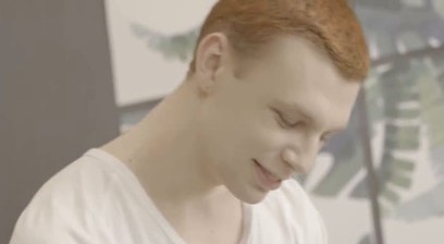 Brunette horny cutie Lucas A enjoys fapping while sucking ginger hottie Micheal P's huge boner! He