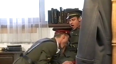 I Am a Young Muscle Soldier and I Take Two Hung Studs Anal in a Military Three Way and Get Loaded