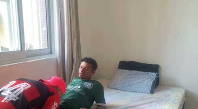 Soccer game ends in sex between friends in the condominium.