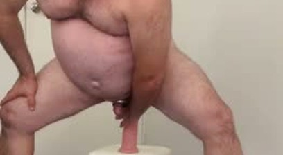 Ben Taylor Fagg0t Chub Bear Big Dildo Riding in the Office