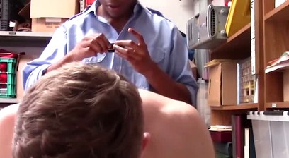 Young Shoplifter Steals an Adult Instruction Book and Clutches His Backpack Tightly During Questioni