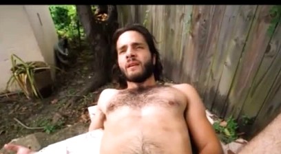 Latino POV bareback outdoors
