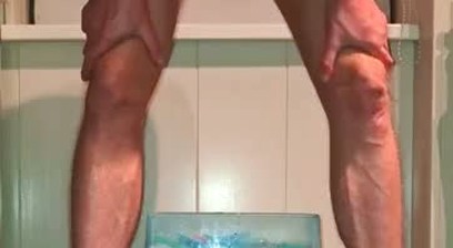Hot gay twink solo hard big cock rides dildo piss orgasms