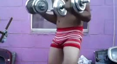 Jesus in boxer excited exercising compilation past videos
