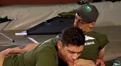 Latin Military Boys Secret bareback fuck