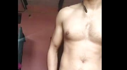 Indian Sunny boy having fun on videocall