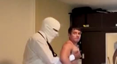 Peruvian Boy in Lingerie Welcomes Venezuelan Gentleman