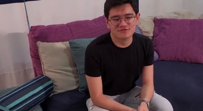 Bottom Gabo devours Andreas cock then rides POV