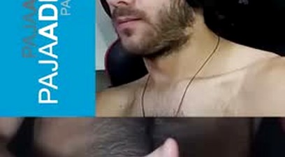 Argentine guy masturbating with two webcams