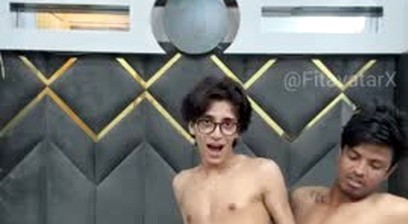 Indian fair twink fucked hard by his college seniors during Goa trip