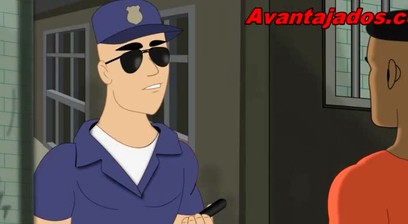 Cartoon Porn Gay Novinho na Detenção