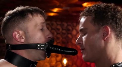 Miles Fallon Bound in Fishnets Anal Hook, Paddle and Hardcore Breeding