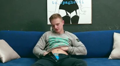 Jacob O Puts His Book Down And Strokes His Cock To A Belly Finish!