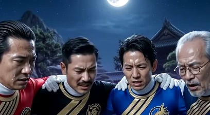 Helpless rangers defeated, ass fucked and cocks drained. AI short film  AI short film