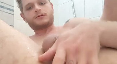 Sexy boy anal play and feet play