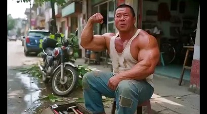 AI Muscle Hard Labor JO 肌肉民工打手枪激射