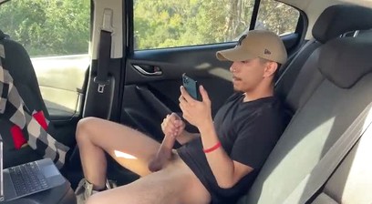 Skinny Big Dick Uncut Twink Public Sex Caught Big Load!