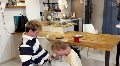 I Went Under The Table, Deepthroated His Huge Dick Then Got My Smooth Ass Fucked Hard